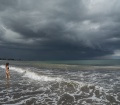 Storm, Sanur, Bali, Wet season, Beach, Clouds